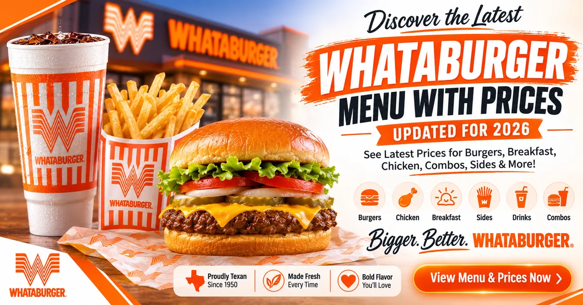 See Whataburger Menu Prices Today