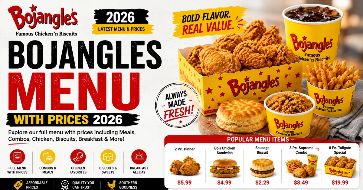 Bojangles Menu Prices 2026